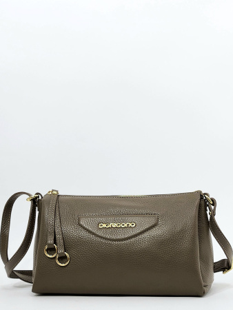 Сумка-багет Di Gregorio gr8766 vitello taupe oro