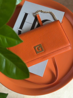Сумка-кошелек Gironacci gir0510 vitello arancio