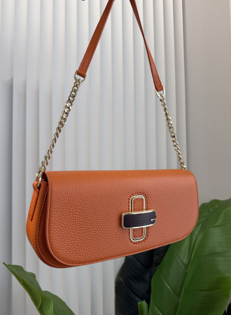 Сумка-багет Gironacci gir3162 vitello/calf arancio