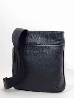 Вертикальная сумка Di Gregorio gr600 vitello nero argento scuro