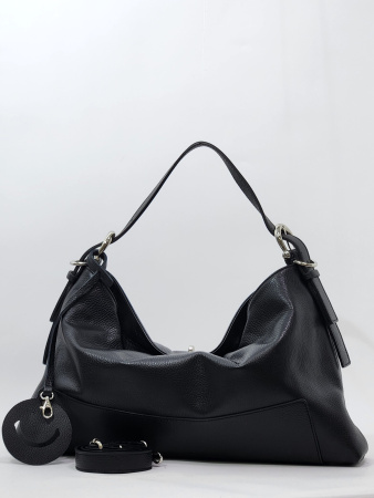 Сумка-хобо Steffalini st1486 vitello nero