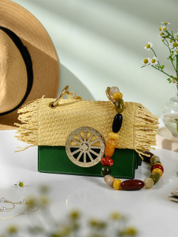 Мини-сэтчел Jadise Lily Straw jds081310-19 verde