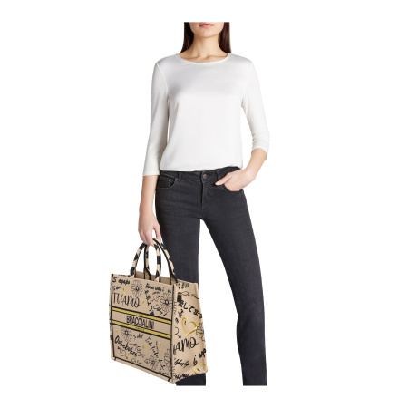 Шоппер Braccialini Queen B18591-TY 3274 tessuto/polisynt love