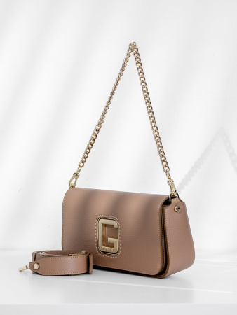 Сумка-багет Gironacci gir2290 vitello/calf camel/viola