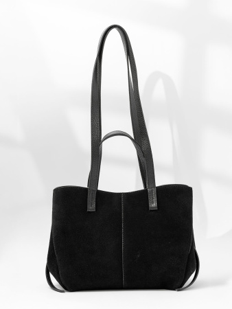 Шоппер-трансформер Steffalini st1303 vitello/camoscio nero