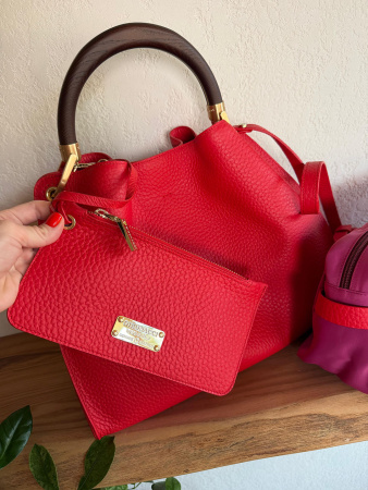 Сумка-тоут Gironacci gir3461 velvet rosso