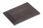 Картхолдер Piquadro Blue Square PP2762B2R/MO коричневый натур.кожа