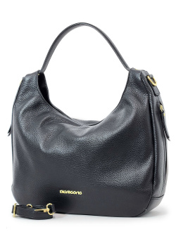 Сумка-хобо Di Gregorio gr8965 vitello nero oro
