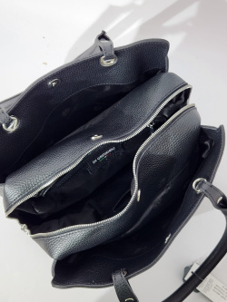 Сумка-тоут Di Gregorio gr2987 vitello nero argento