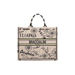 Шоппер Braccialini Queen B18591-TY 3274 tessuto/polisynt love