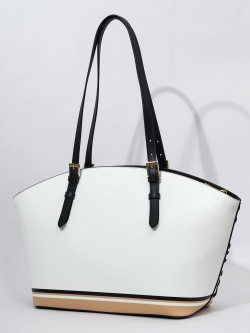 Сумка-тоут Cromia Metro Leaf cr1406260 bianco/nero