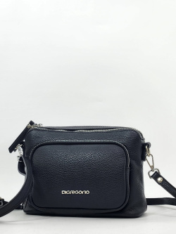Сумка Di Gregorio gr9177 vitello nero argento