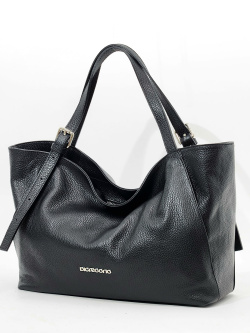 Сумка-хобо Di Gregorio gr8934 vitello nero argento