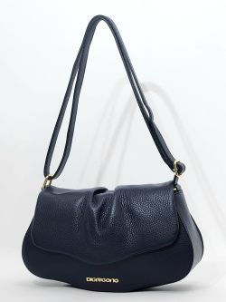 Сумка-седло Di Gregorio gr9013 vitello blu oro