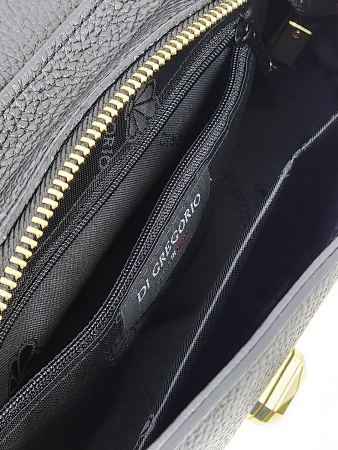 Сумка-багет Di Gregorio gr8836N vitello nero oro
