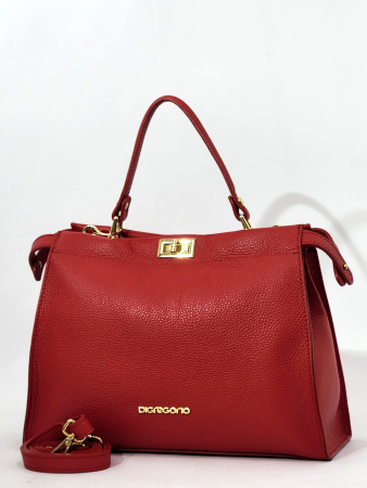 Сумка-тоут Di Gregorio gr9019 vitello rosso oro