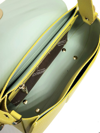 Сумка-багет Gironacci gir3222 vitello/calf cedro/pistacchio