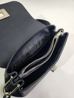 Сумка-багет Di Gregorio gr821 vitello blu argento