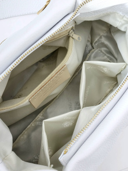 Сумка-тоут и кошелек Di Gregorio gr8810 vitello bianco oro