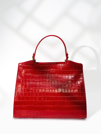 Сумка-тоут Gironacci gir2512 rico lux/vitello rosso/rosso
