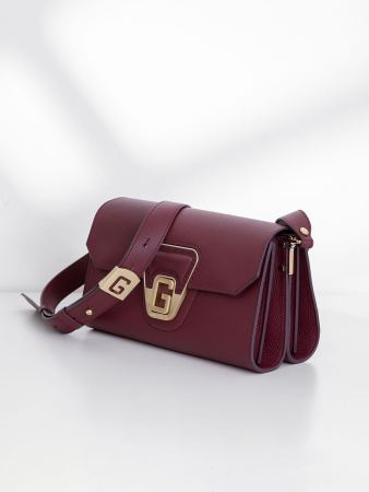 Сумка-багет Gironacci gir3211 vitello/calf vino/lilla