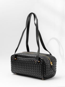 Сумка-боулер Steffalini sf5353 intrecciato nero