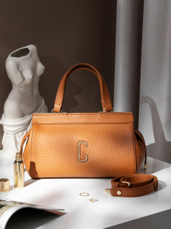 Саквояж-боулер Gironacci gir3432 velvet cognac