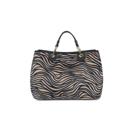 Шоппер Braccialini Beth Animalier B18570-YY O03 polisynt zebra