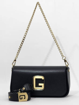 Сумка-багет Gironacci gir2290 vitello/calf nero/cuoio