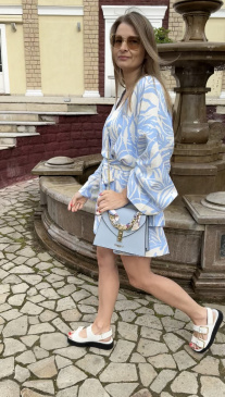 Сэтчел Piumelli Michelle M D292 cool blue