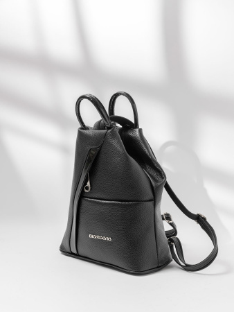 Рюкзак Di Gregorio ELLA vitello/vernice nero argento