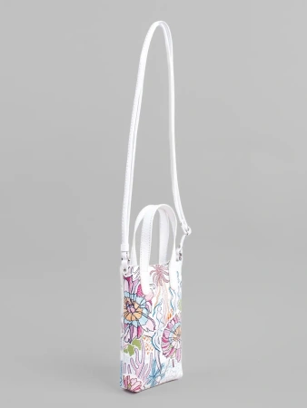 Сумка для телефона Curanni cu2582 vitello fiori