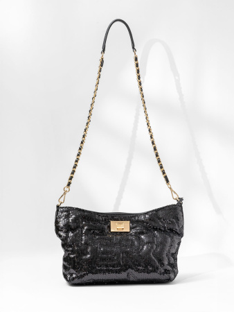 Мини-сумка Ermanno Scervino Rachele Sequin sce12401970 black