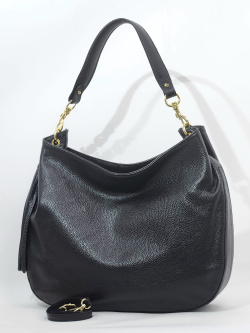 Сумка-хобо Steffalini st8582 vitello nero