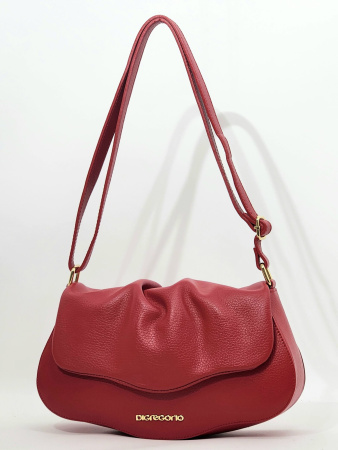 Сумка-седло Di Gregorio gr9013 vitello rosso oro