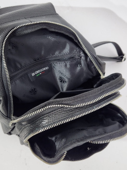 Рюкзак Di Gregorio gr8886 vitello nero argento