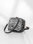 Мини-боулер Steffalini st1249 vitello/cavallo zebra nero/bianco