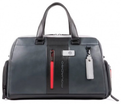 Дорожная сумка Piquadro Urban BV4447UB00/GRN серый/черный натур.кожа