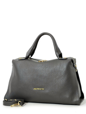 Сумка-боулер Di Gregorio gr1962 vitello grigio oro