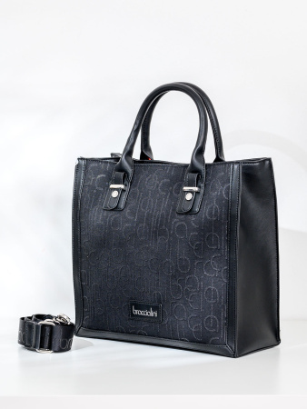 Шоппер Braccialini Font B16865-TY 139 tessuto/poliestere nero/lurex