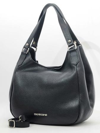 Сумка-хобо Di Gregorio gr8947 vitello nero argento