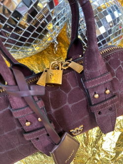 Сумка-боулер Pinko 5BPDB105334A2YW rosso mogano