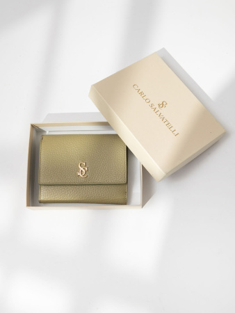 Кошелек Carlo Salvatelli cs161 gemma pistacchio