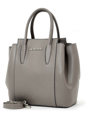 Сумка-тоут Di Gregorio gr1988 vitello smog argento