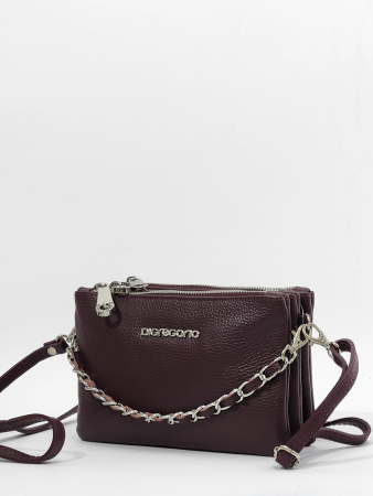 Клатч Di Gregorio gr8885 vitello chianti argento