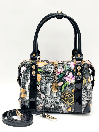 Сумка-боулер Marino Orlandi mo4717 cocco fiori nero