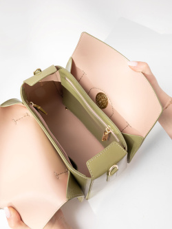 Сумка-боулер Gironacci gir3132 naplak/calf kiwi/phard