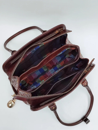 Сумка-боулер Marino Orlandi mo4521 tm/farfalle/cocco