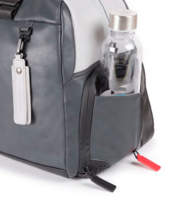 Дорожная сумка Piquadro Urban BV4447UB00/GRN серый/черный натур.кожа