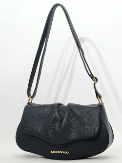 Сумка-седло Di Gregorio gr9013 vitello nero oro